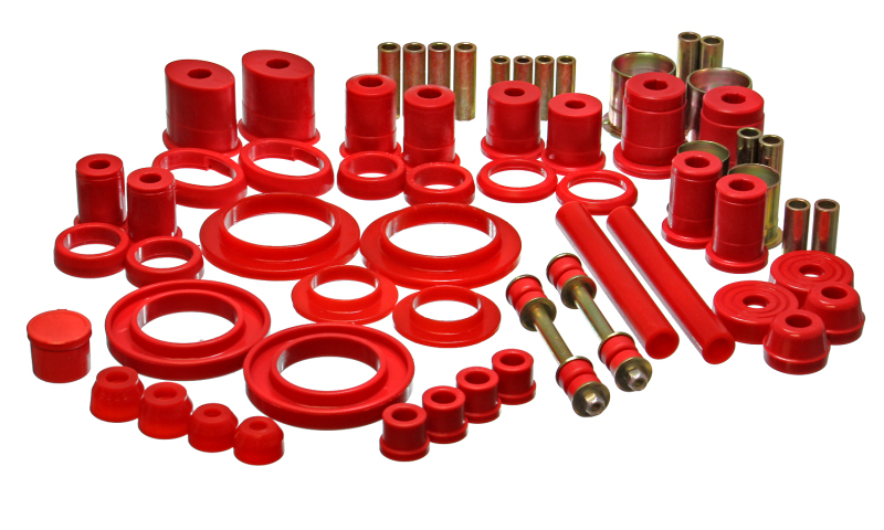 Ford Mustang Bushing Kit - Energy Suspension - Hyper-Flex - Red - `99-`04